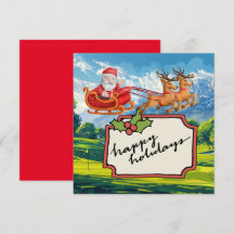 Golf Frohe Weihnachten mit dem Weihnachtsmann