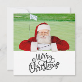 Golf Frohe Weihnachten mit dem Weihnachtsmann auf