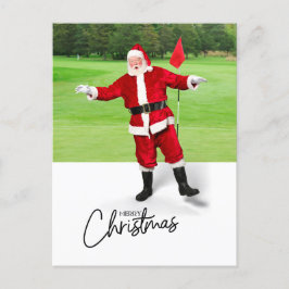 Golf Frohe Weihnachten mit dem Weihnachtsmann auf