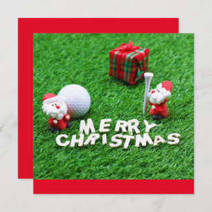 Golf Frohe Weihnachten mit dem Weihnachtsmann beim