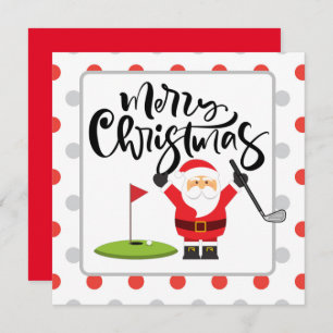 Golf Frohe Weihnachten mit dem Weihnachtsmann beim