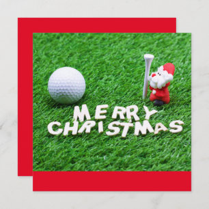 Golf Frohe Weihnachten mit dem Weihnachtsmann beim