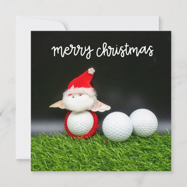 Golf Frohe Weihnachten mit dem Weihnachtsmann für  (Vorderseite)