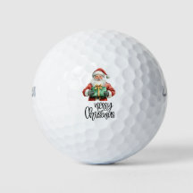 Golf Frohe Weihnachten mit dem Weihnachtsmann unte