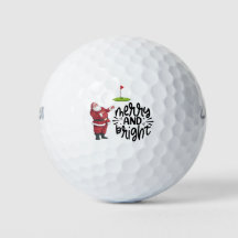 Golf Frohe Weihnachten mit dem Weihnachtsmann unte