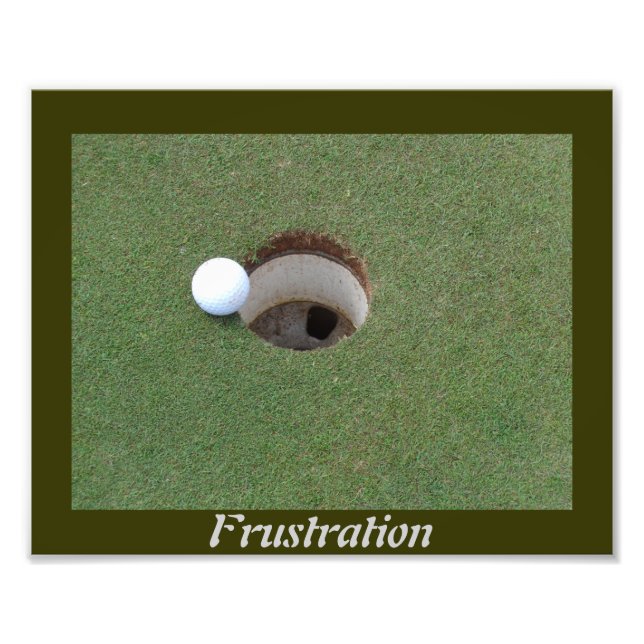 Golf Frustration Foto Erweiterung. (Vorne)