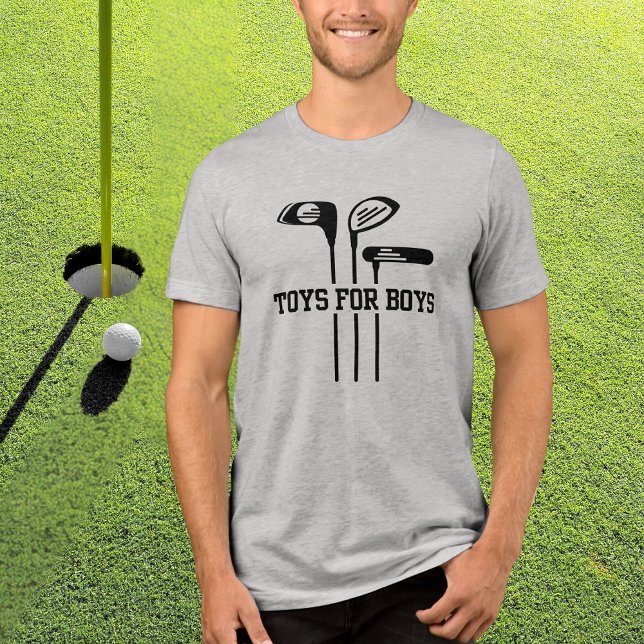 Golf Funny Quote Toys für Jungs Golf Clubs Tri-Blend Shirt (Von Creator hochgeladen)