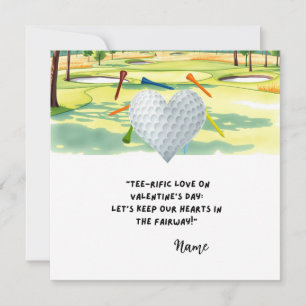 Golf Funny Quotes für Golfer Valentinstag Feiertagskarte