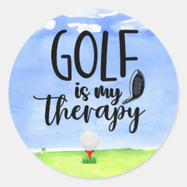 Golf Funny Sprichwort für Golfer Klassischer Rundg Runder Aufkleber