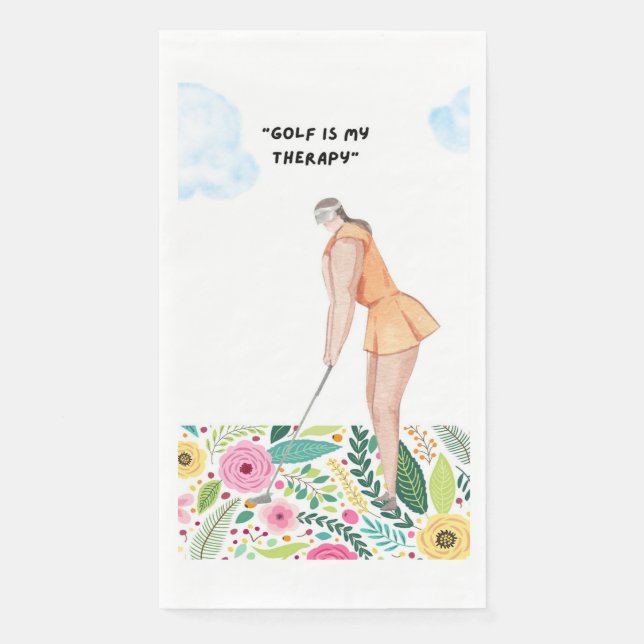 Golf Funny Sprichwort für Golfer Serviette (Vorderseite)