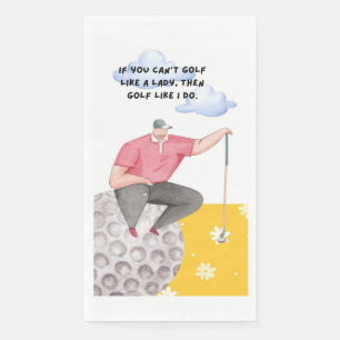 Golf Funny Sprichwort für Golfer Serviette