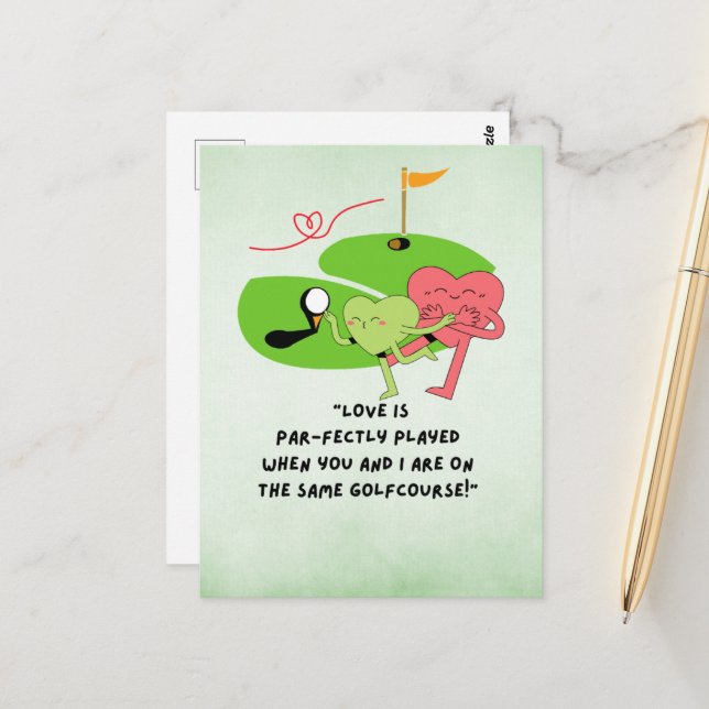 Golf Funny Sprichwort Zitate für Golfer Postkarte (Vorderseite/Rückseite Beispiel)