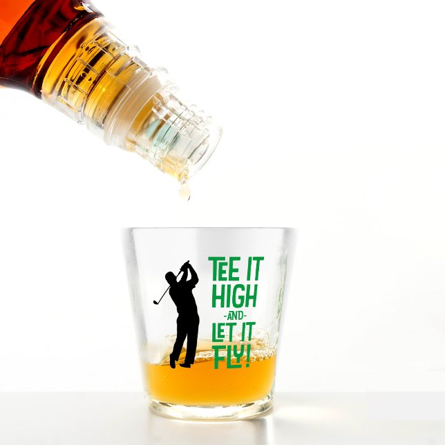 Golf Funny T-Shirt Sportangebot Zitat Niedlich Men Schnapsglas (Golf Funny Tee Sports Quote Cute Men's Black Green Shot Glass)