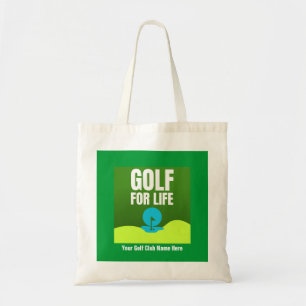 "Golf für Leben" Maßgeschneiderte Golf Tote Tasche