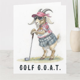 Golf G.O.A.T. - Big Golf Card Dankeskarte