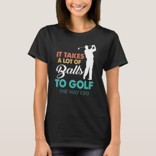 Golf Gag Fun Vintage Golfbälle Pub Joke Golfer T-Shirt