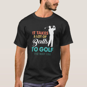 Golf Gag Fun Vintage Golfbälle Pub Joke Golfer T-Shirt