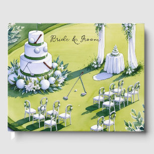 Golf Gästebuch mit Golf für Golfer Hochzeit