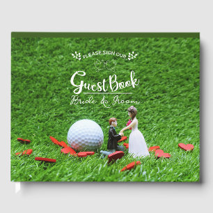 Golf Gästebuch mit Golf für Golfer Hochzeit