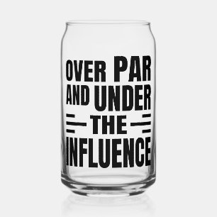Golf geätztes Glas