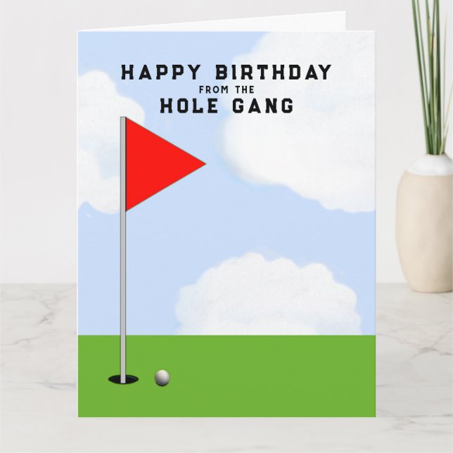 Golf Geburtstag von allen Karten (Vorderseite)