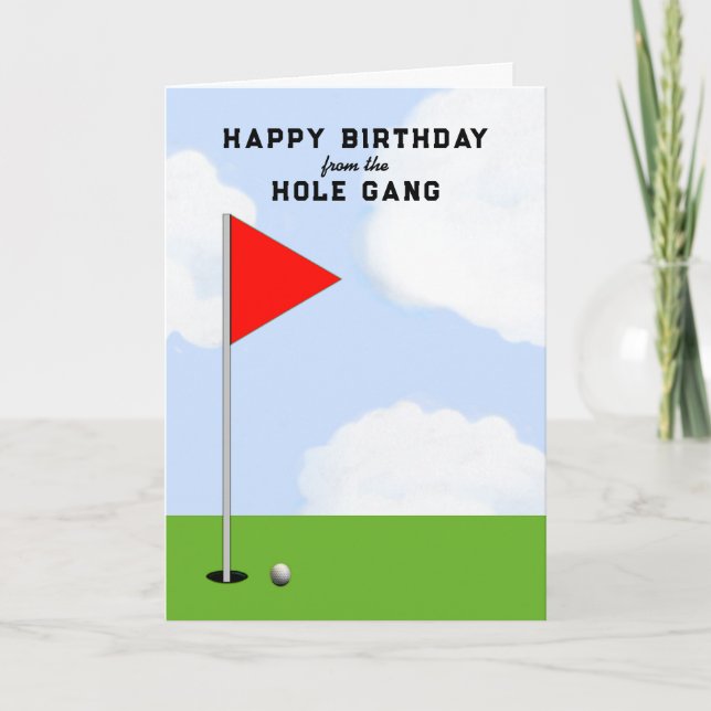 Golf Geburtstag von allen Karten (Vorderseite)