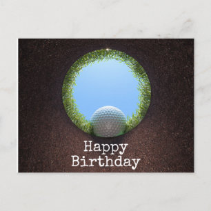 Golf-Geburtstag zum Thema Golf Postkarte