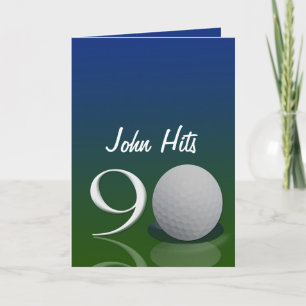 Golf-Geburtstags-Einladung für 90 Jährige Einladung