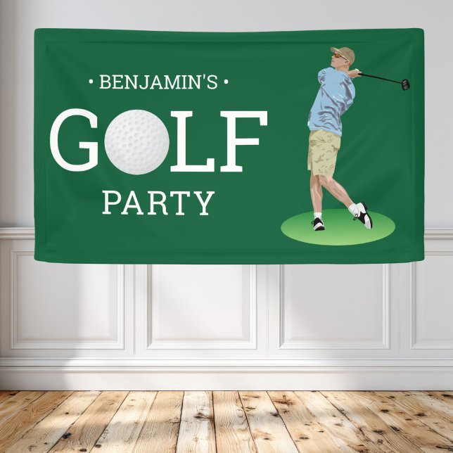 Golf-Geburtstags-Party Banner (Von Creator hochgeladen)