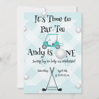 Golf-Geburtstagsbündel Einladung