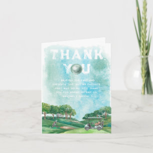 Golf-Geburtstagsfeier   Foto-Dankeschön Dankeskarte