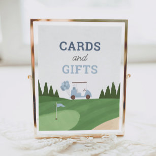 Golf Geburtstagsparty Cards und Geschenke Untersch Poster