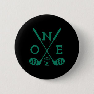 Golf-Geburtstagsshirt 1. Geburtstag Hole In One Ju Button