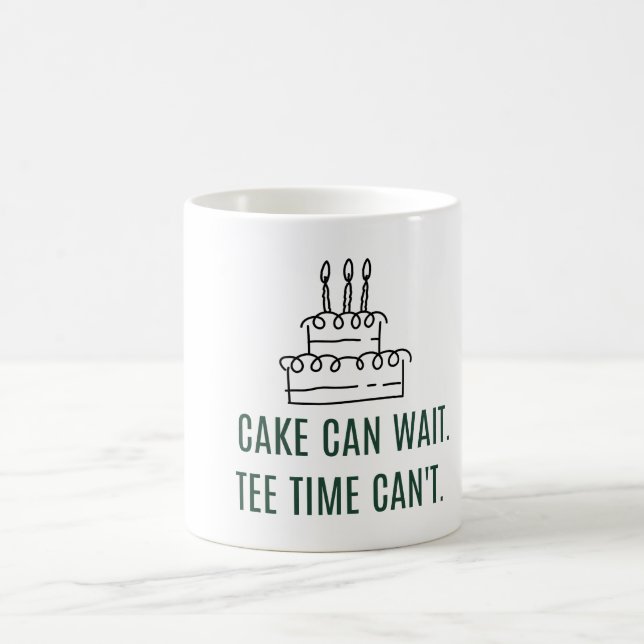 Golf-Geburtstagstorte für Golfer Kaffeetasse (Mittel)