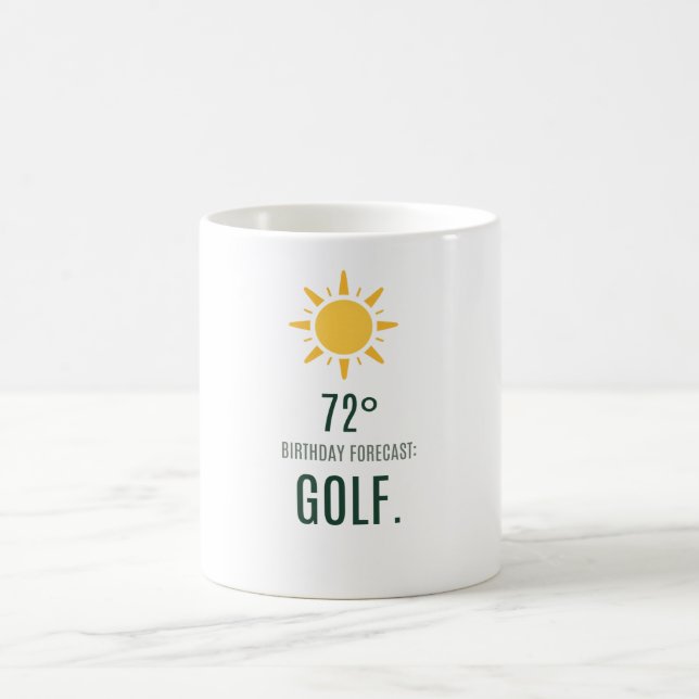 Golf-Geburtstagsvorhersage für Golfer Kaffeetasse (Mittel)