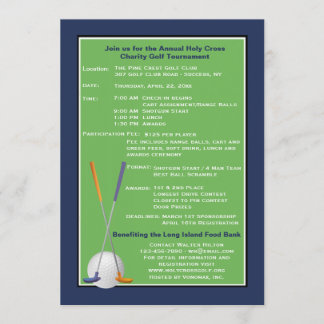 Golf-Geist-Wohltätigkeit-Turnier-Einladung Einladung