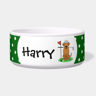 Golf Gelbe Labrador Labrador Retriever Dog(gelb 5) Napf