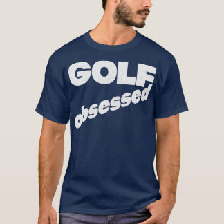 Golf-geobsene verblasste Style Typografie-Design T-Shirt