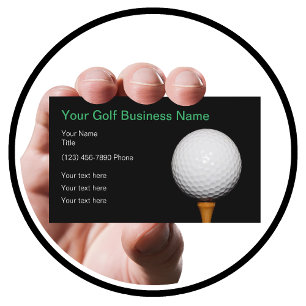 Golf Geschäft Einfaches Golfball-Thema Visitenkarte