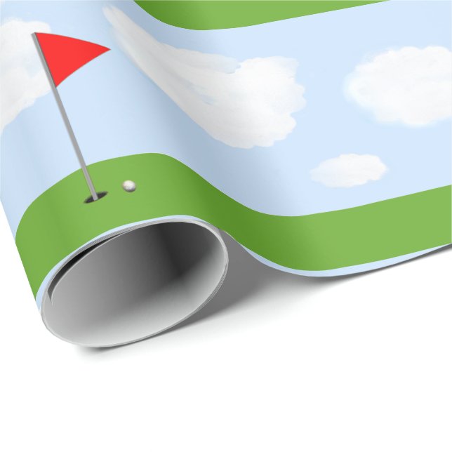 Golf-Geschenk Geschenkpapier (Rolleneckpunkt)
