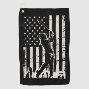 Golf-Geschenke American Flag Geburtstag Vatertag Golfhandtuch