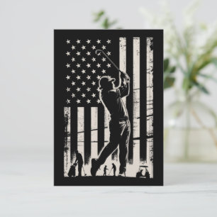 Golf-Geschenke Amerikanische Flagge Geburtstag Vat Einladung