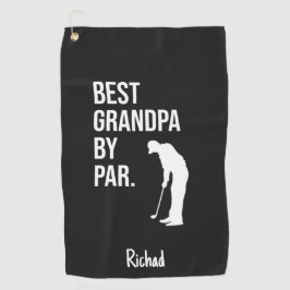 Golf-Geschenke für Großvater Best Grandpa By Par Golfhandtuch