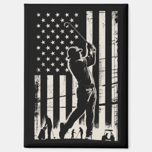 Golf-Geschenke mit amerikanischer Flagge zum Gebur Magnet
