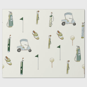 Golf Geschenkpapier