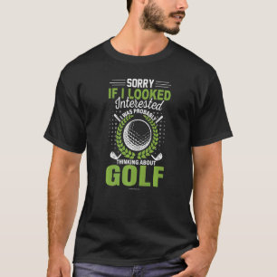 Golf gespielt interessante Gedanken über T-Shirt