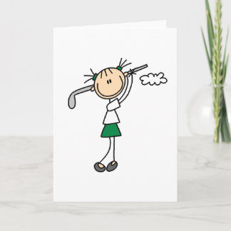 Golf Girl Card Karte