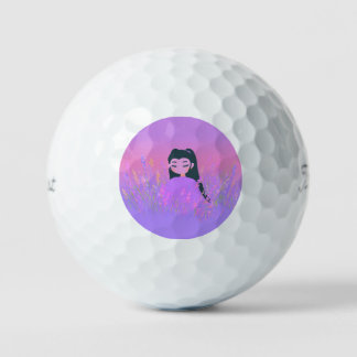 Golf Girl Lavender Daydream Golfball