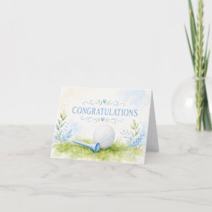 Golf Glückwunsch für Baby Golfer Es ist ein Junge Karte