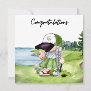 Golf Glückwunsch Golf Card für Lady Golfer